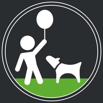 icon child and pet friendly